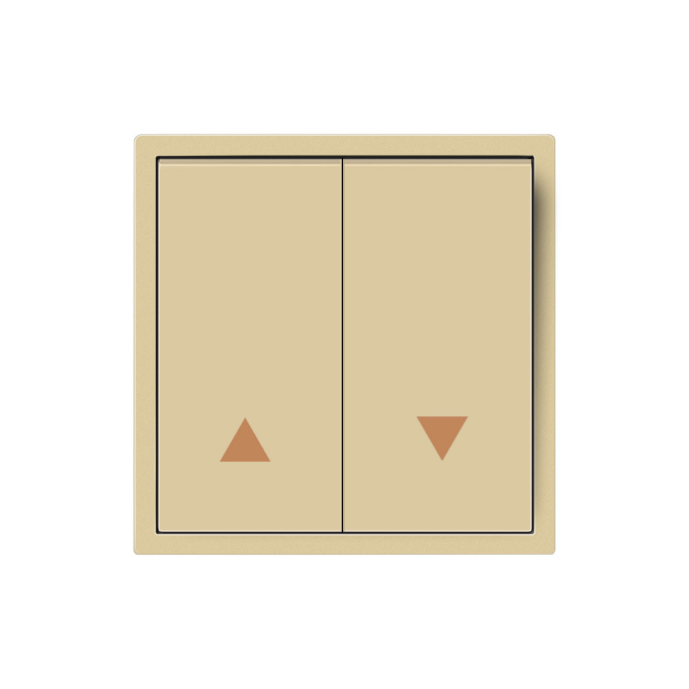 2 gang curtain switch with LED indicator