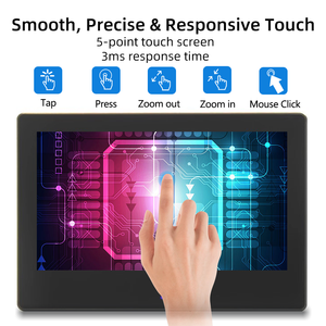 Modulo Display LCD da 7 pollici 1024*600 IPS con Touch Screen compatibile con finestre nere BB e Pi lampone