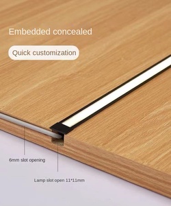 競争力のあるLEDリニアライトハウジングチャンネル押し出し埋め込み式超スリム<span class=keywords><strong>7mm</strong></span>埋め込み式アルミニウムLEDプロファイル用