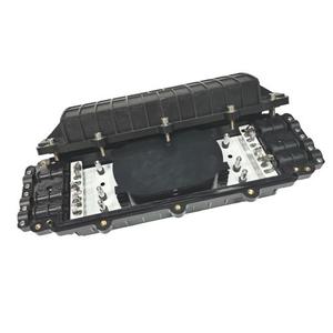 FTTH impermeable 24/48/96/144FO caja de conexiones de fibra para exteriores tipo en línea 144 núcleos con 6 bandejas de empalme - Product Image 4