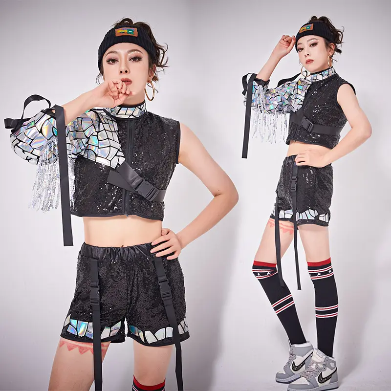 Nightclub fringe sequin stage costume performance costume cantante femminile DS night show adult performance fringe dress