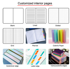 <strong>A5</strong> A6 B5 Retro <strong>PP</strong> Hard Cover Flip up Top Double Coil Grid Horizontal Line <strong>Custom</strong> Register Paper White Spiral Student <strong>Notebook</strong> - Product Image 6
