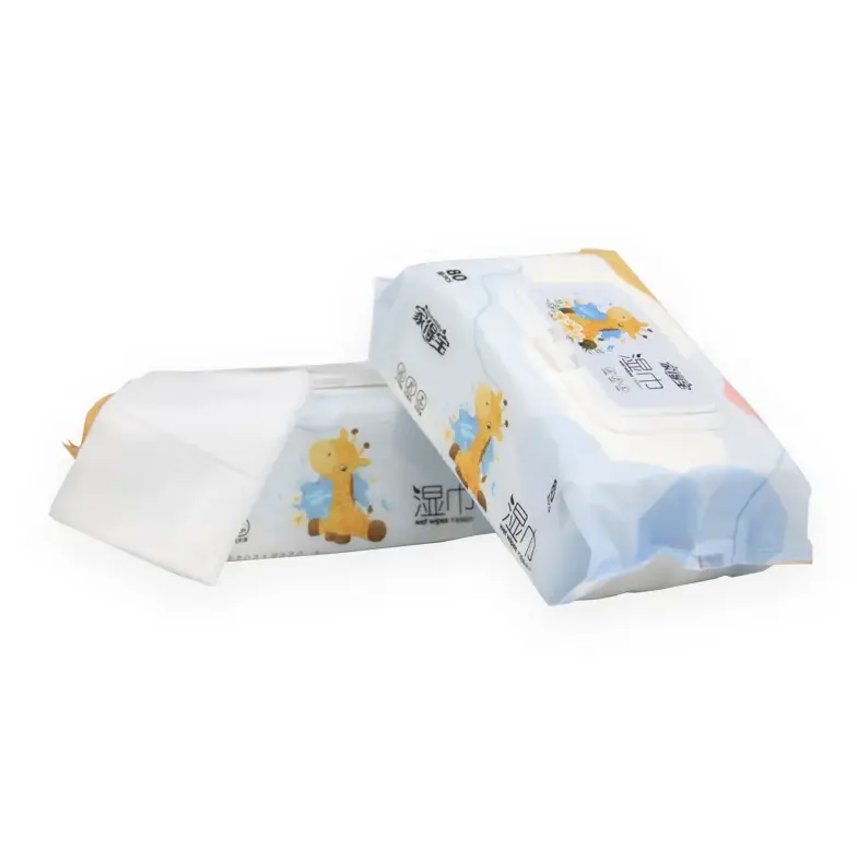 Happy Biodegradable Bamboo Baby Wipe Travel Case, Biodegradable Soft Bamboo Baby Wet Wipes