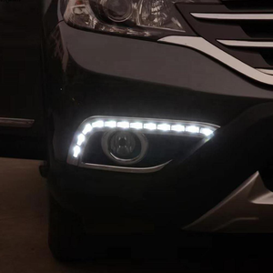 DRL ไฟ LED สำหรับ Honda CRV 2012 2013 2014,ไฟวิ่งตอนกลางวันพร้อมไฟเลี้ยวสีเหลืองไฟตัดหมอกไฟกลางคืนสีน้ำเงิน - Product Image 3