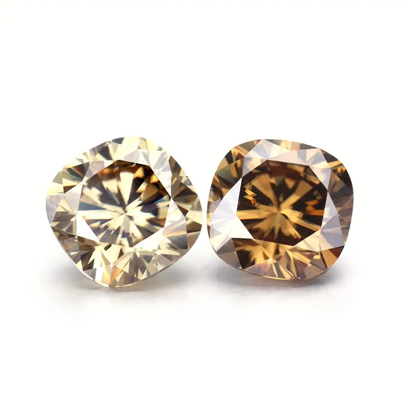 Almofada starsgem champanhe moissanite pedras