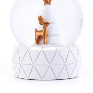 Christmas Pretty Snow Globes 65MM <strong>Deer</strong> Snowballs for Indoor Home Table Desk Decoration