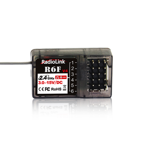 Radyolink R6F 6CH 2.4GHz RC araba ve tekne için alıcı RC4GS/RC6GS/RC4G/T8FB radyo uzaktan kumanda kontrolörleri - Product Image 1