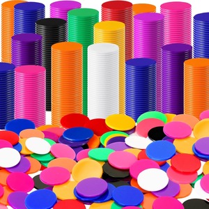 Coopay 1-1/5 Inch Nhựa Đen Bingo Chip 200 Mảnh Học Tập Quầy Đánh Dấu Toán Thực Hành Poker Trò Chơi Thẻ Cho Toán Học Đồ Chơi - Product Image 2