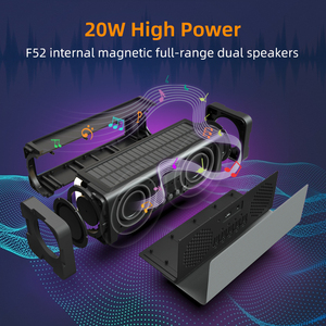 Impermeabile IPX7 30 ore Playtime TWS altoparlante Bluetooth Stereo con ricarica solare esclusiva per uso esterno - Product Image 2