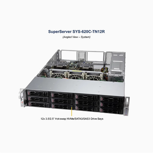 CloudDC SuperServer SYS-620C-TN12R 2U CloudDC Web <strong>Computing</strong> Server Dual Sockets P+ <strong>with</strong> 12 3.5&quot; NVMe/SAS/SATA Bays - Product Image 4