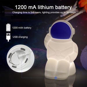 โคมไฟแอลอีดีสำหรับกลางคืน, โคมไฟตั้งโต๊ะเปลี่ยนสี RGB พร้อม USB ชาร์จได้สำหรับเป็นของขวัญให้เป็นของเล่นเด็ก - Product Image 6