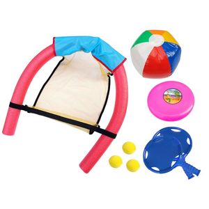 PVC Inflatable <strong>Pool</strong> <strong>Games</strong> <strong>Set</strong> Includes Basketball &amp; Volleyball Court for Summer Floating Toy <strong>Games</strong>