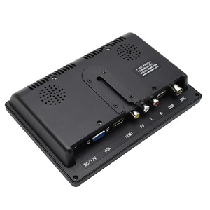 Entrada Vga + HD con pantalla, función de reproductor de DVD, pequeño monitor de ordenador Lcd de escritorio para el hogar, pantalla de coche