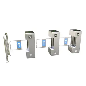 Efficient Automatic Flap Barrier Gate Access Control System QR Code Reader Swipe Card Swing Barrier Door <strong>Entry</strong> Pass Turnstiles - Product Image 4