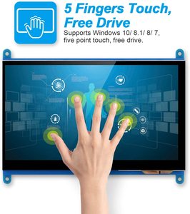 7 Zoll 1024x600 kapazitives Touchscreen-TFT-LCD-Anzeige modul für Raspberry Pi - Product Image 2