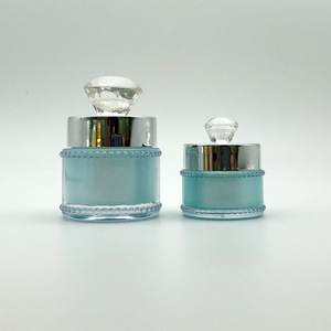 化粧品ボトルハイエンド<span class=keywords><strong>5g</strong></span> 10gアクリルクリームボトルフェイスダイヤモンド分割プラスチックマニキュア接着剤ボトル