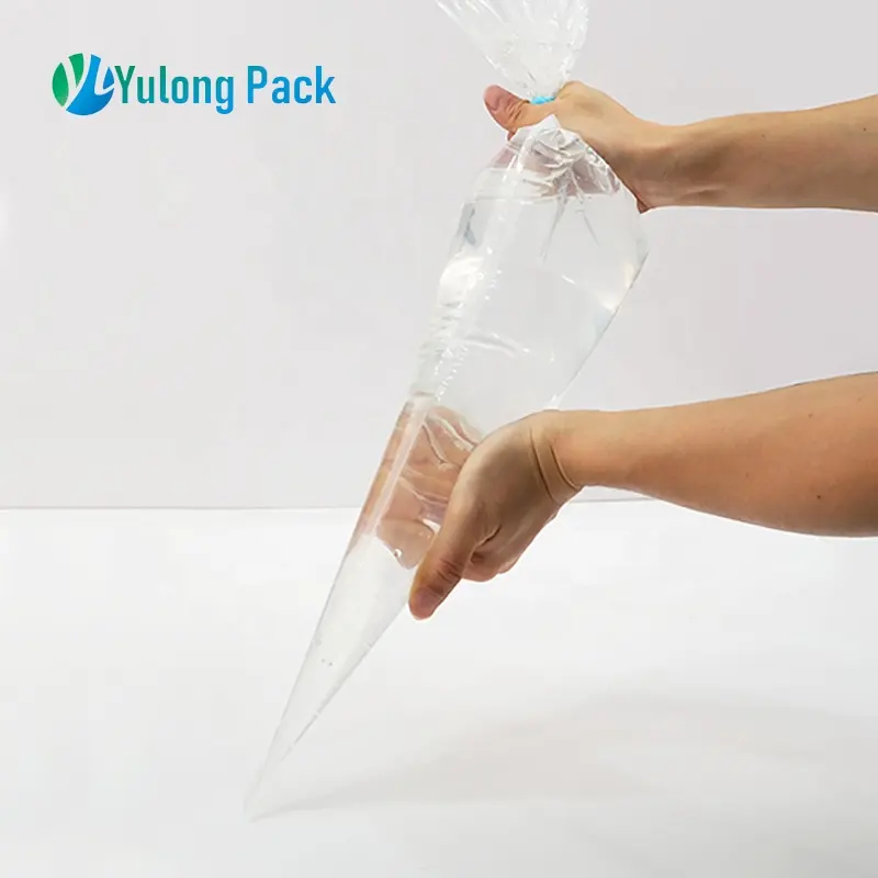 24 Inch Food-grade Transparent Big capacity piping bag in roll package manufacture disposable pastry bag roll