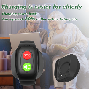 Reloj inteligente 4G SOS con dos botones, chat de voz, GPS, WiFi, posicionamiento BLE, llamada SOS, alarma de caída con Base de carga para el cuidado de ancianos - Product Image 2