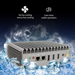 N100 Fanless Mini PC X86 Quad Core 2 * RTL8111G/H Lan 12V Compatible con WiFi6 Dual HD DP 4K Pantalla Computadora integrada - Product Image 6