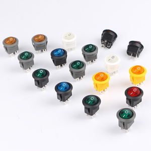 Elektronik komponent 12v 3/4 /6 Pins Dpst T105 elektrik 6a 250v Rocker anahtarı serisi ışık - Product Image 4