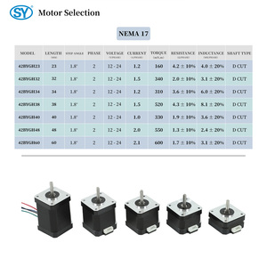 Nema 17 42 X42X48mm 2.0A 550mNm 4-Draht 500mm Kabel XHP4-Anschluss 12V Bipolarer Schrittmotor - Product Image 5