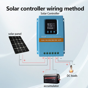 Controllo di precisione diretto in fabbrica 12/24V riconoscimento automatico PWM regolatore di ricarica solare Display-LCD150A120A LCD