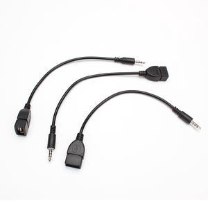 รถMP3 Aux 3.5มม.ถึงUSB 4สายOTG Diskเชื่อมต่อUSBข้อมูลเสียง - Product Image 3