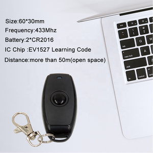 Universale 433 mhz RF telecomando trasmettitore Keyfob EV1527 codice apprendimento singolo pulsante per Gate garage porta controller - Product Image 4