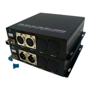 2CH Unidirectional digital AES EBU audio over fiber <strong>extender</strong> for broadcast <strong>system</strong> - Product Image 2