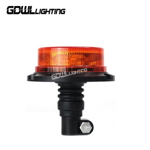 ไฟเตือนถนน LED แบบยืดหยุ่น Din Mount ไฟเตือนถนนแบบหมุนได้สีน้ําเงิน ECE R10 ไฟเตือนทาวเวอร์โคมไฟกระพริบ - Product Image 1