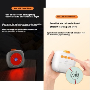 Timer digitale funzione di conto alla rovescia funzione di sveglia sonorizzare promemoria audio per bambini gestione del tempo per l'insegnamento della cucina di apprendimento - Product Image 4