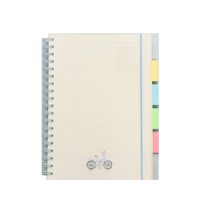 Diseño de logotipo personalizado impresión en blanco A6 A5 A4 espiral encuadernado bobina papel en blanco carta etiqueta índice reuniones de negocios diario cuaderno