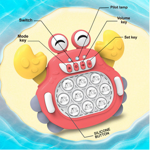 2024 Squeeze Toys Fast Push <strong>Light</strong> <strong>up</strong> Console Game Fast Push <strong>It</strong> Fidgets Toy Pops in Electronic Quicks Push Bubble Puzzle Game Toy - Product Image 4
