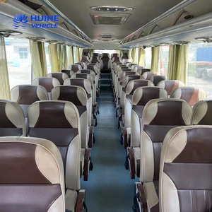 Автобусный автобус ZhongTong 65 мест, дизельный мини-автобус с автоматической коробкой передач, рулевое управление, б/у городской автобус для продажи