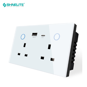 2024 WIFI 2ギャングスイッチソケット、1つのUSB 1タイプCポートスマートスイッチソケット - Product Image 2