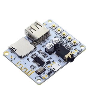 Placa receptora de Audio Bluetooth con ranura para tarjeta USB TF, salida de reproducción de decodificación, módulo de música estéreo inalámbrico de 2, 5V 2,1