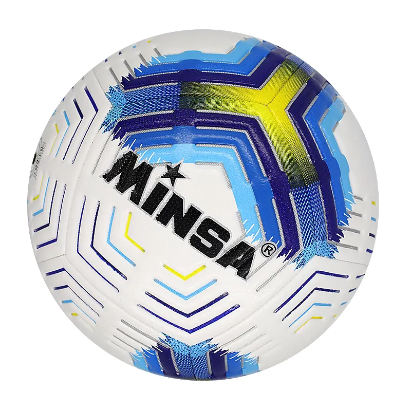 Bola de futebol de pu para adultos, tamanho 5 oficial, jogo de bola de treinamento, pu com logotipo personalizado