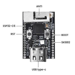 ESP32-C6 Entwicklungs platine WiFi + Bluetooth-Modul Single Core-Prozessor Typ C Low Power RISC-V 32-Bit-ESP32-WLAN-Modul