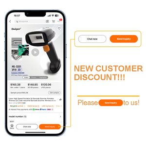 Escáner de código de barras 2d portátil de alta velocidad láser, código Qr inalámbrico portátil, escáner de código de barras Industrial, lector de código de barras inalámbrico - Product Image 6