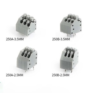 250-3.5mm PCB Screwless <strong>Spring</strong> <strong>Terminal</strong> <strong>Block</strong> Grey Color Screwless <strong>Terminal</strong> <strong>Block</strong> - Product Image 3