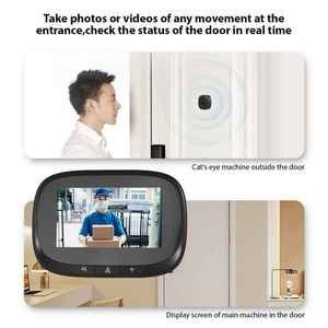 2025 nuevo Tuya 1080P videoportero sistema de intercomunicación de teléfono 4,3 pulgadas HD cámara de ojo de gato bidireccional Digital Wifi videoportero timbre - Product Image 5