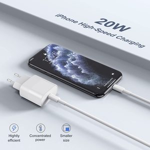 20W PD快速充电器USB C快速充电电源适配器适用于iPhone 14 13 12 11 8 7 6 Pro Max迷你iPad Pro迷你三星通用 - Product Image 4