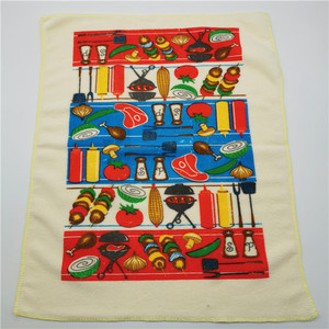 38*66cm/48g noel mikrofiber havlu ısı Transfer baskı mutfak havlusu üretici toptan özelleştirme - Product Image 4