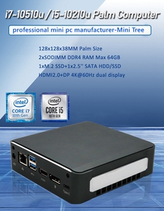 Mini computadora I7 10th Gen 10510U 10810U I3 10110U DDR4 MAX64GB M.2 NVME PCIE3.0x4 DP HD2.0 RJ45 LAN Win11 Pro Tiny PC WIFI5 Fan - Product Image 3