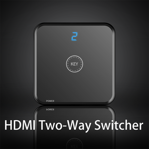 Conmutador bidireccional HDMI, interruptor bidireccional de 2 puertos, 4K, HDMI 2,0, 2x1, 1x2, divisor de dos vías, entrada 1/2, portátil