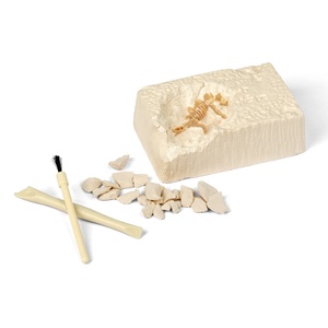 Cavar dino esqueleto fossil kit de escavação, diy cavar dinossauro educação brinquedos para crianças