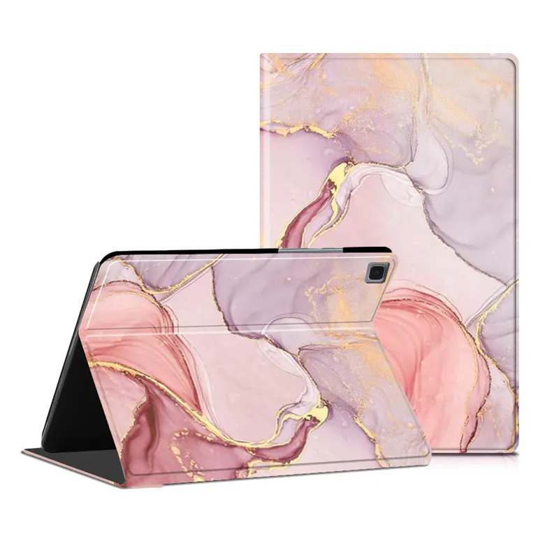 Marble Pattern Full Body Protective Folio Smart Cover with Wake/Sleep Feature Tablet Case for iPad 10.2 for iPad Mini 6