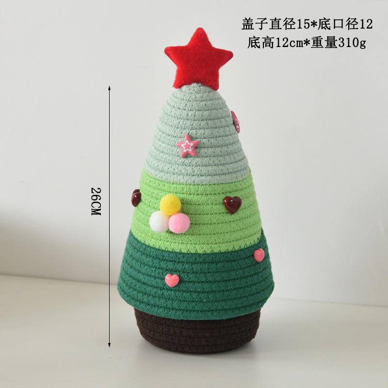 Arbre de Noël trois pièces en forme de coeur vert