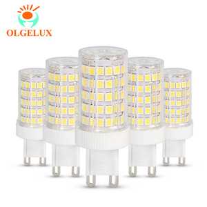 Olgelux AC230V không nhấp nháy <span class=keywords><strong>G9</strong></span> Ngô dẫn ánh sáng bóng đèn SMD2835 7W ấm trắng <span class=keywords><strong>Ballast</strong></span> nhỏ gọn dẫn Ngô Ánh sáng chất lượng cao dẫn bóng đèn - Product Image 1