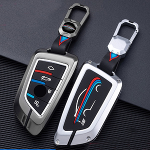 Funda protectora de silicona para llave de coche, carcasa de Metal a la moda para BMW - Product Image 4